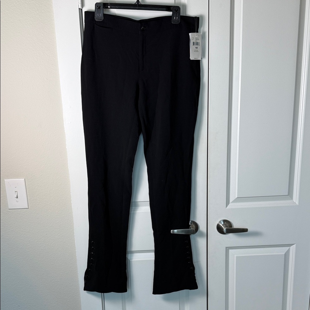 ✨NEW ✨ RALP LAUREN COLLECTION - Black Wool Pants W/ Buttons on the Bottom